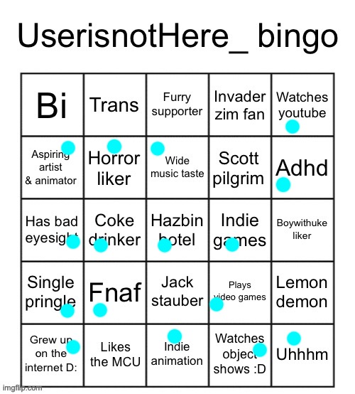 we seem to have a lot in common | image tagged in userisnothere bingo | made w/ Imgflip meme maker