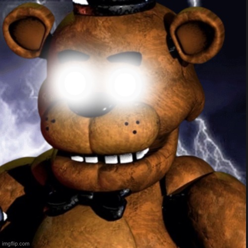 Freddy Fazbear tells people to krill their shelves | image tagged in freddy fazbear tells people to krill their shelves | made w/ Imgflip meme maker