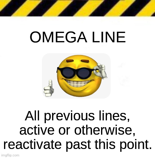 High Quality OMEGA LINE Blank Meme Template