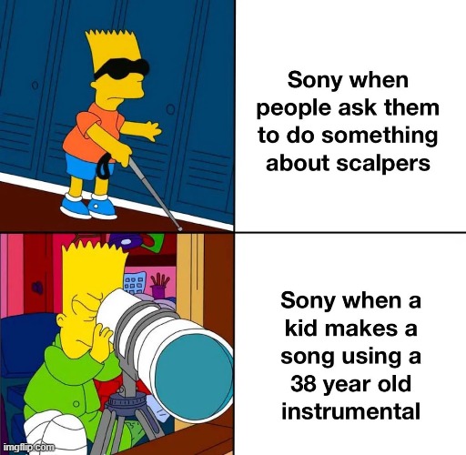 $800,000 is a little harsher | image tagged in memes,funny,sony,bart simpson,lol | made w/ Imgflip meme maker