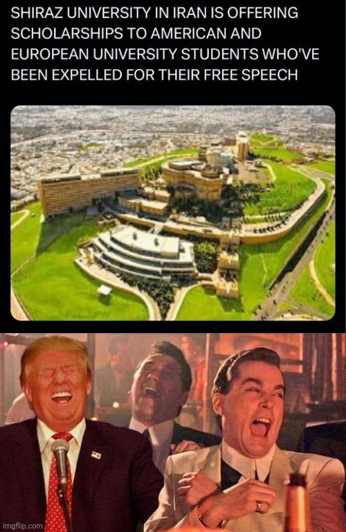 We Should Tell Them Where To Go | image tagged in trump good fellas laughing,pride,we don't do that here,riots,make my day,college liberal | made w/ Imgflip meme maker