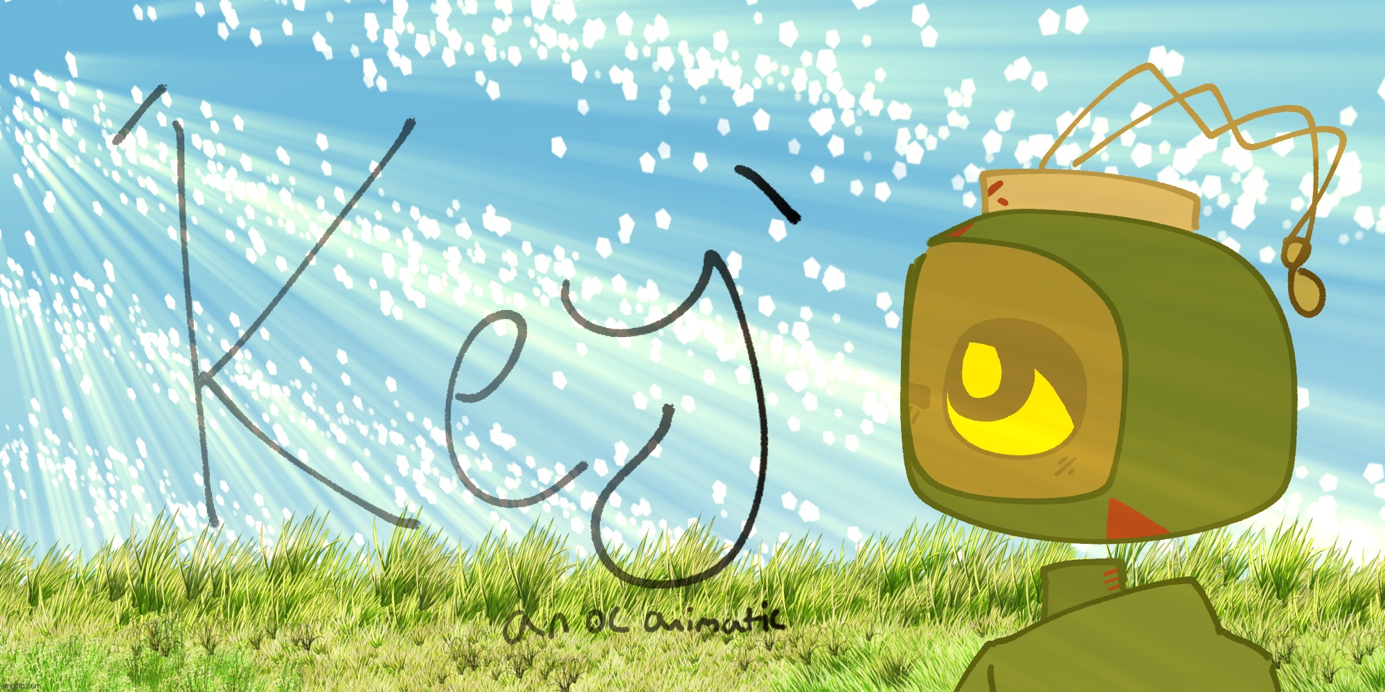 gonna make an animatic soon (so glad for the grass brushes in ibis paint) | made w/ Imgflip meme maker