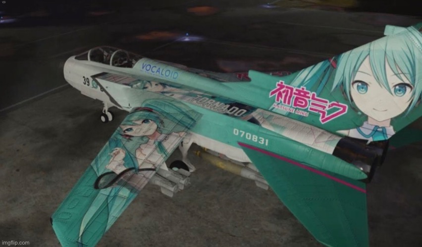 miku plane | image tagged in front page plz | made w/ Imgflip meme maker
