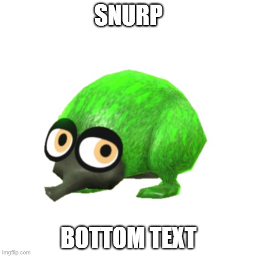 Insert clever title here | SNURP; BOTTOM TEXT | image tagged in snurp | made w/ Imgflip meme maker