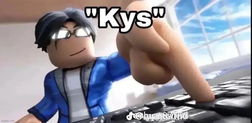 /j sitemods | image tagged in kys roblox | made w/ Imgflip meme maker