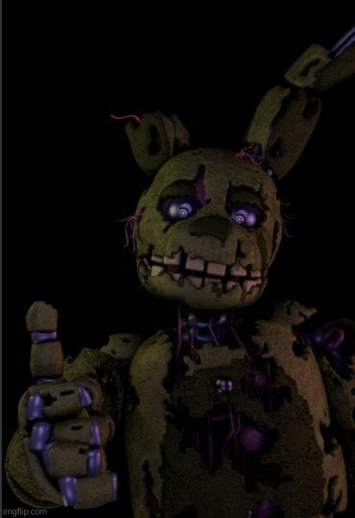 Springtrap thumbs up | image tagged in springtrap thumbs up | made w/ Imgflip meme maker