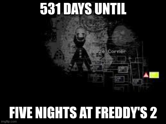 Har har har har har har har har har har | 531 DAYS UNTIL; FIVE NIGHTS AT FREDDY'S 2 | image tagged in the puppet from fnaf 2,fnaf | made w/ Imgflip meme maker