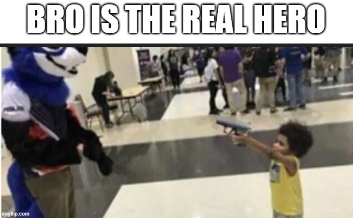 NEW SOLDIER IS KID | BRO IS THE REAL HERO | image tagged in anti furry,hero | made w/ Imgflip meme maker
