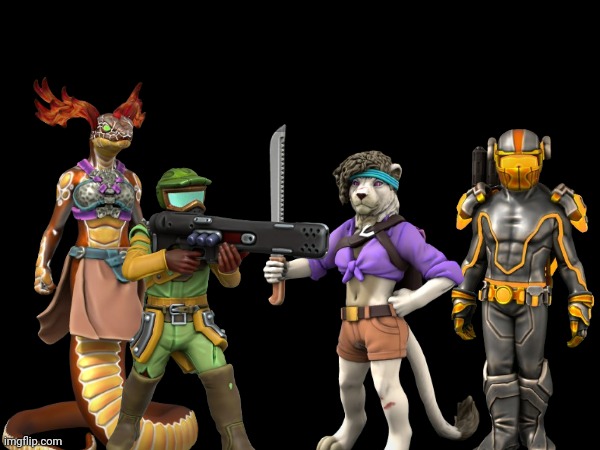 RP with any of Team Ancient (left to right: Awenasa, Victor, Zuri, Askari) | made w/ Imgflip meme maker