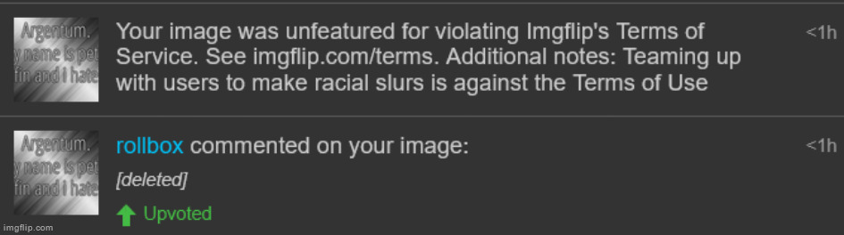 ISTG ROLLBOX'S COMMENT WAS UNRELATED WTF | made w/ Imgflip meme maker