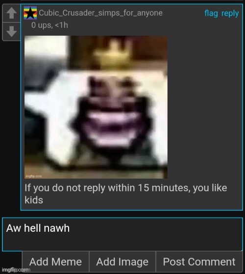 made w/ Imgflip meme maker