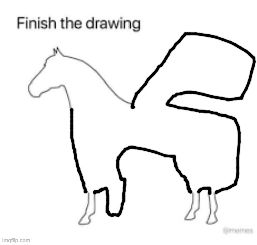 Finish the drawing | image tagged in finish the drawing | made w/ Imgflip meme maker