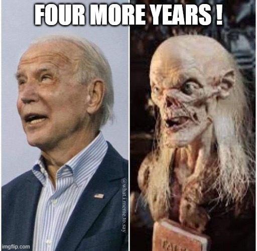 Biden in 4 more years! | FOUR MORE YEARS ! | image tagged in biden | made w/ Imgflip meme maker