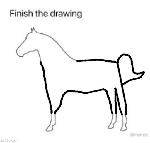 Tadaaaaa | image tagged in finish the drawing | made w/ Imgflip meme maker