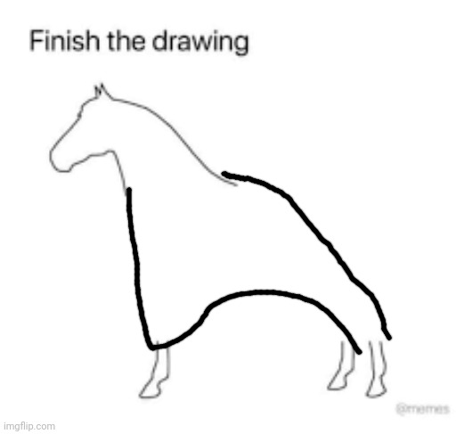 Finish the drawing | image tagged in finish the drawing | made w/ Imgflip meme maker