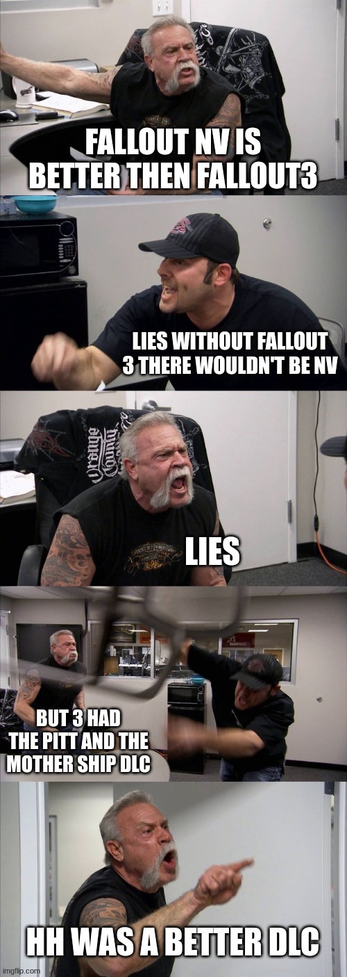 Fallout argument | image tagged in fallout | made w/ Imgflip meme maker