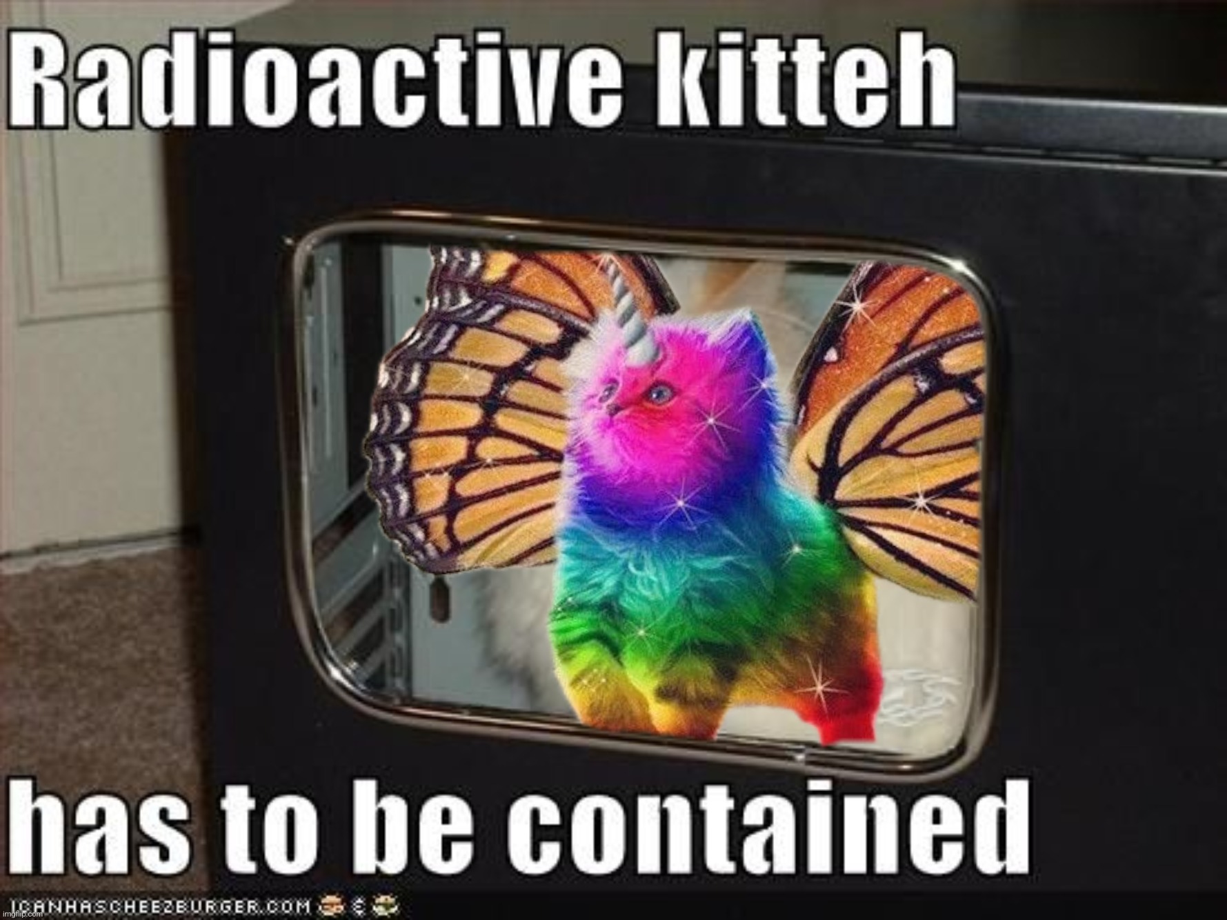 Instant Unicorn Kitty food | image tagged in instant regret,instant karma | made w/ Imgflip meme maker