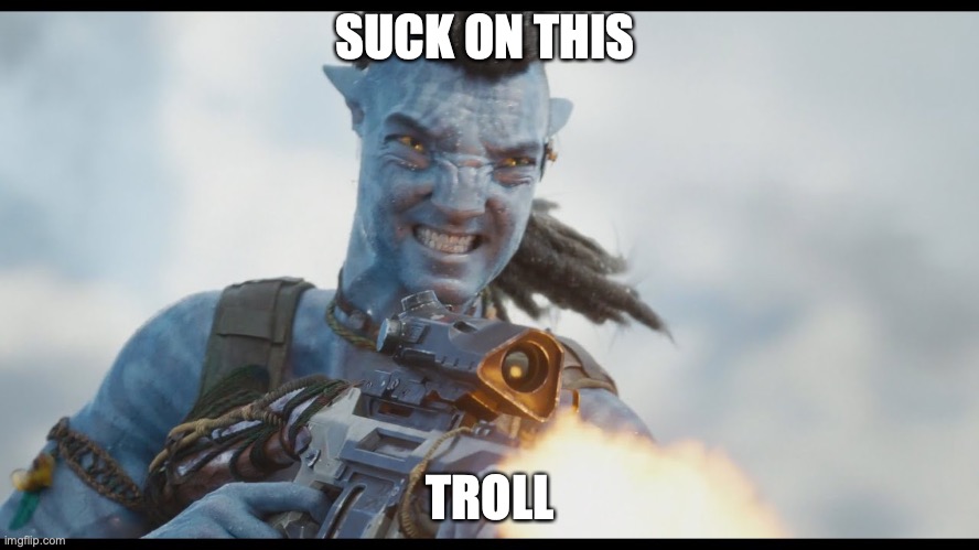 Another badass way to respond to anti US trolls on the internet | SUCK ON THIS; TROLL | image tagged in badass,relatable | made w/ Imgflip meme maker