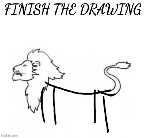 finish the drawing | image tagged in finish the drawing | made w/ Imgflip meme maker