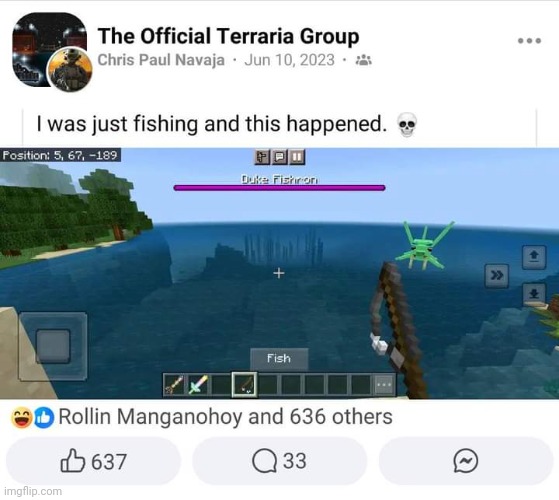 Lmao | image tagged in funny,memes,terraria,minecraft,cursed image,facebook | made w/ Imgflip meme maker