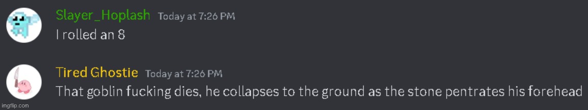 dnd session on discord lol- Alain is way too strong and it's my fault T-T | made w/ Imgflip meme maker