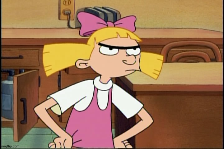 Hey Arnold Helga | image tagged in hey arnold helga | made w/ Imgflip meme maker