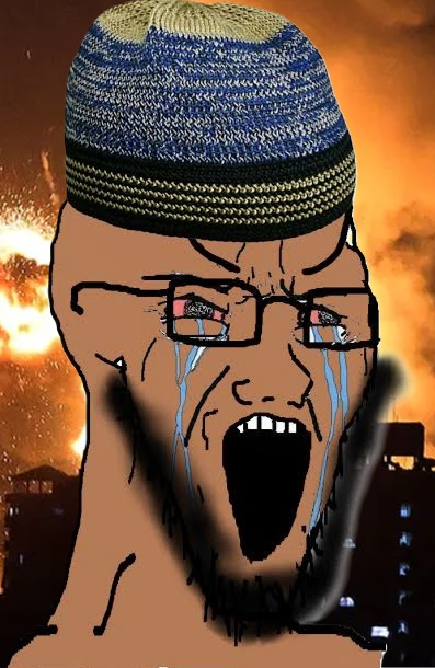 High Quality Arab soyjak Blank Meme Template