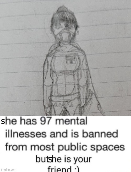 image tagged in she has 97 mental illnesses | made w/ Imgflip meme maker
