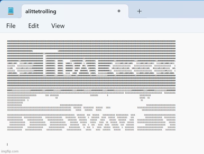 ASCII jumpscare | made w/ Imgflip meme maker