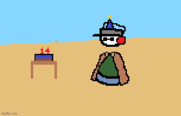 in 3 days i turn 14 so i drew a silly dude (myself) with a spider man cake | made w/ Imgflip meme maker