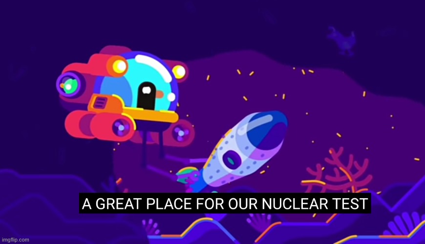 Great place for nuke | image tagged in great place for nuke | made w/ Imgflip meme maker