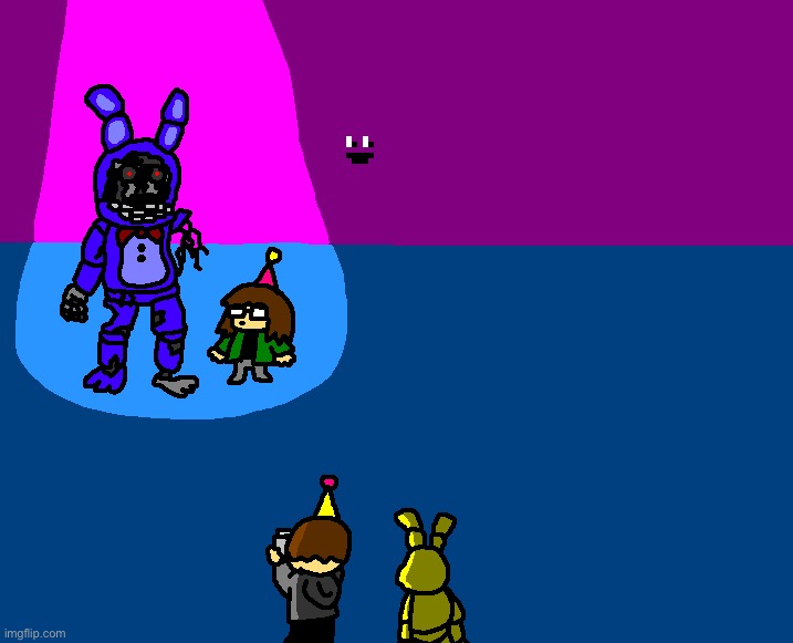 We visit the old Bonnie at Freddy fazbear’s | image tagged in five nights at freddy's | made w/ Imgflip meme maker