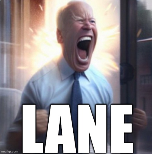 ima do what lav did when she left with the posts rq | LANE | image tagged in biden lets go | made w/ Imgflip meme maker