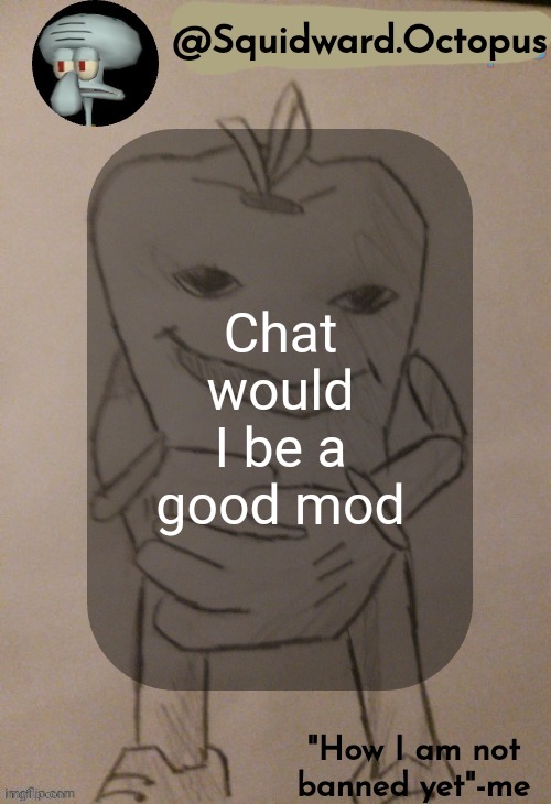 dingus | Chat would I be a good mod | image tagged in dingus | made w/ Imgflip meme maker