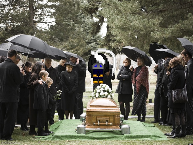 A funeral for the fallen users | image tagged in funeral | made w/ Imgflip meme maker