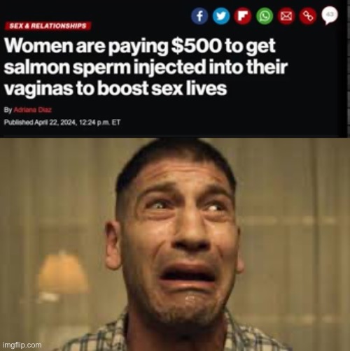 It’s already fishy enough | image tagged in punisher no no no no no | made w/ Imgflip meme maker