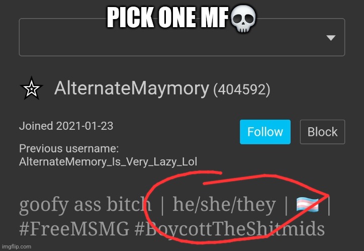 You can't be trans and 3 different genders :sob: | PICK ONE MF💀 | made w/ Imgflip meme maker