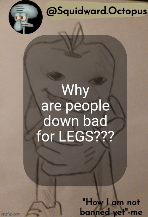 dingus | Why are people down bad for LEGS??? | image tagged in dingus | made w/ Imgflip meme maker