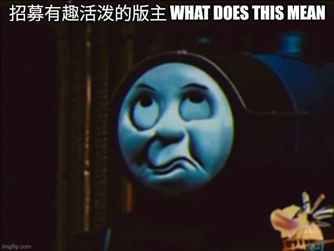 ? 2 TheFreakyBoi2009 | 招募有趣活泼的版主 WHAT DOES THIS MEAN | image tagged in irritated rob | made w/ Imgflip meme maker