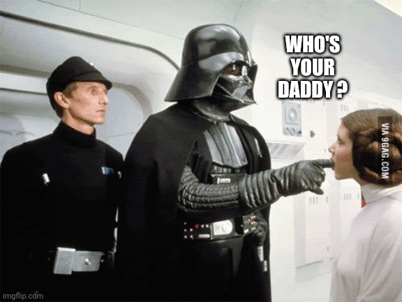 Darth Vader sexy finger suck | WHO'S YOUR DADDY ? | image tagged in darth vader sexy finger suck | made w/ Imgflip meme maker