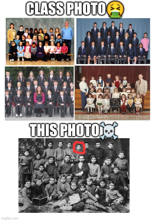 This class photo | CLASS PHOTO🤮; THIS PHOTO☠ | image tagged in school,soviet union,class | made w/ Imgflip meme maker