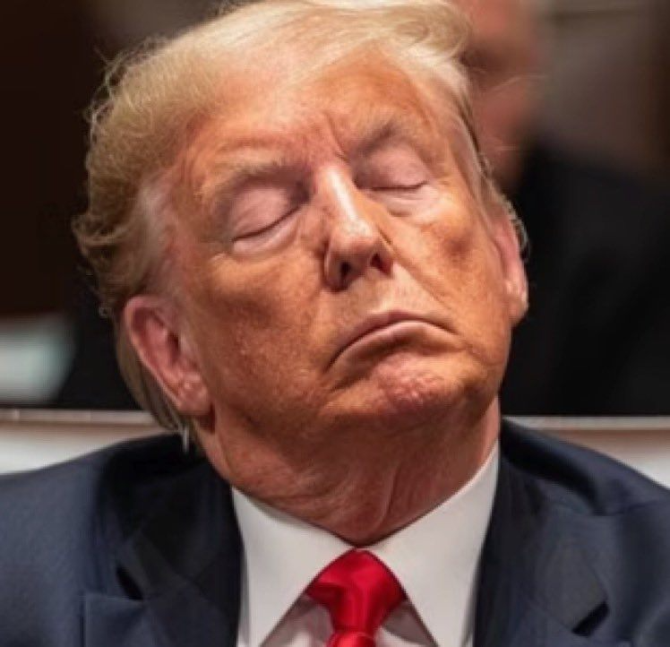 High Quality Sleepy Donald Trump Blank Meme Template