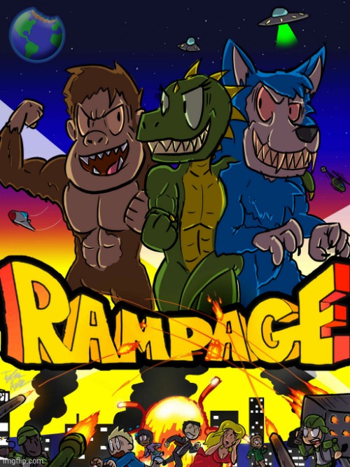 Rampage (Art by GnSfan) | made w/ Imgflip meme maker