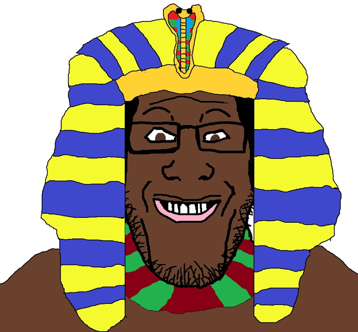 High Quality Egyptian Wojak Blank Meme Template