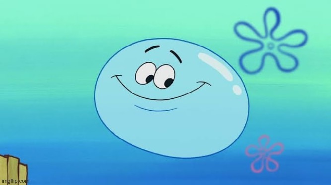no way Bubble bfdi in spongebob | made w/ Imgflip meme maker