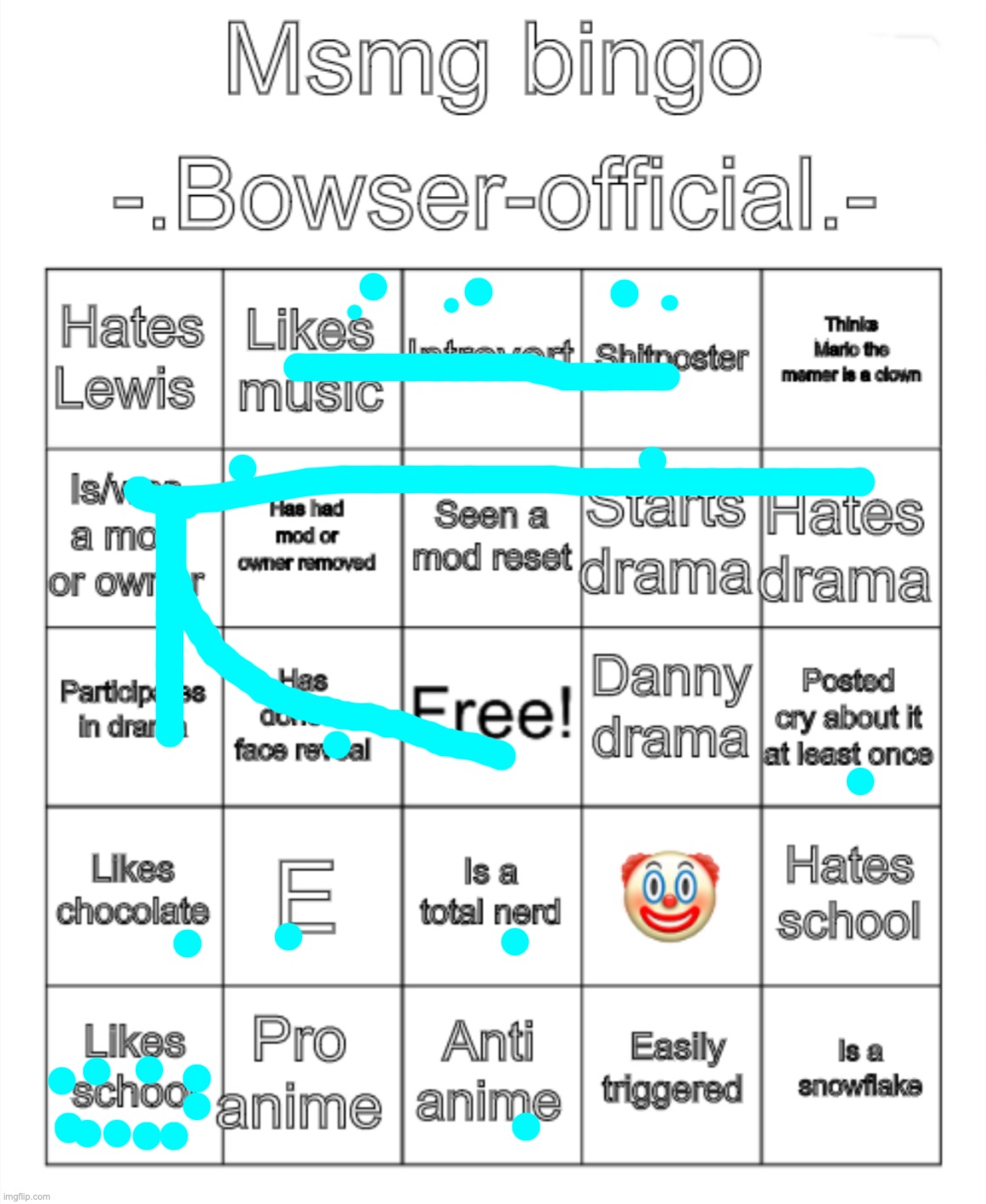 we Der same bro | image tagged in msmg bingo - bowser-official - version | made w/ Imgflip meme maker