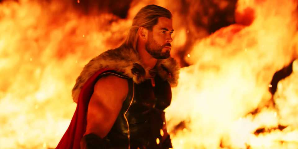 High Quality Thor flames Blank Meme Template