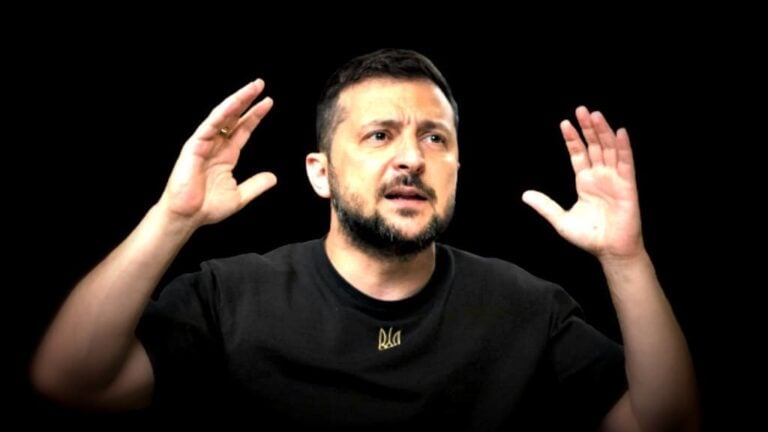 Zelensky hands up Blank Meme Template