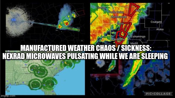 Manufactured Weather Chaos / Sickness: NEXRAD Microwaves Pulsating While We Are Sleeping  (Video) 