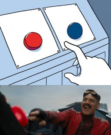 High Quality Red or Blue, Red! Blank Meme Template